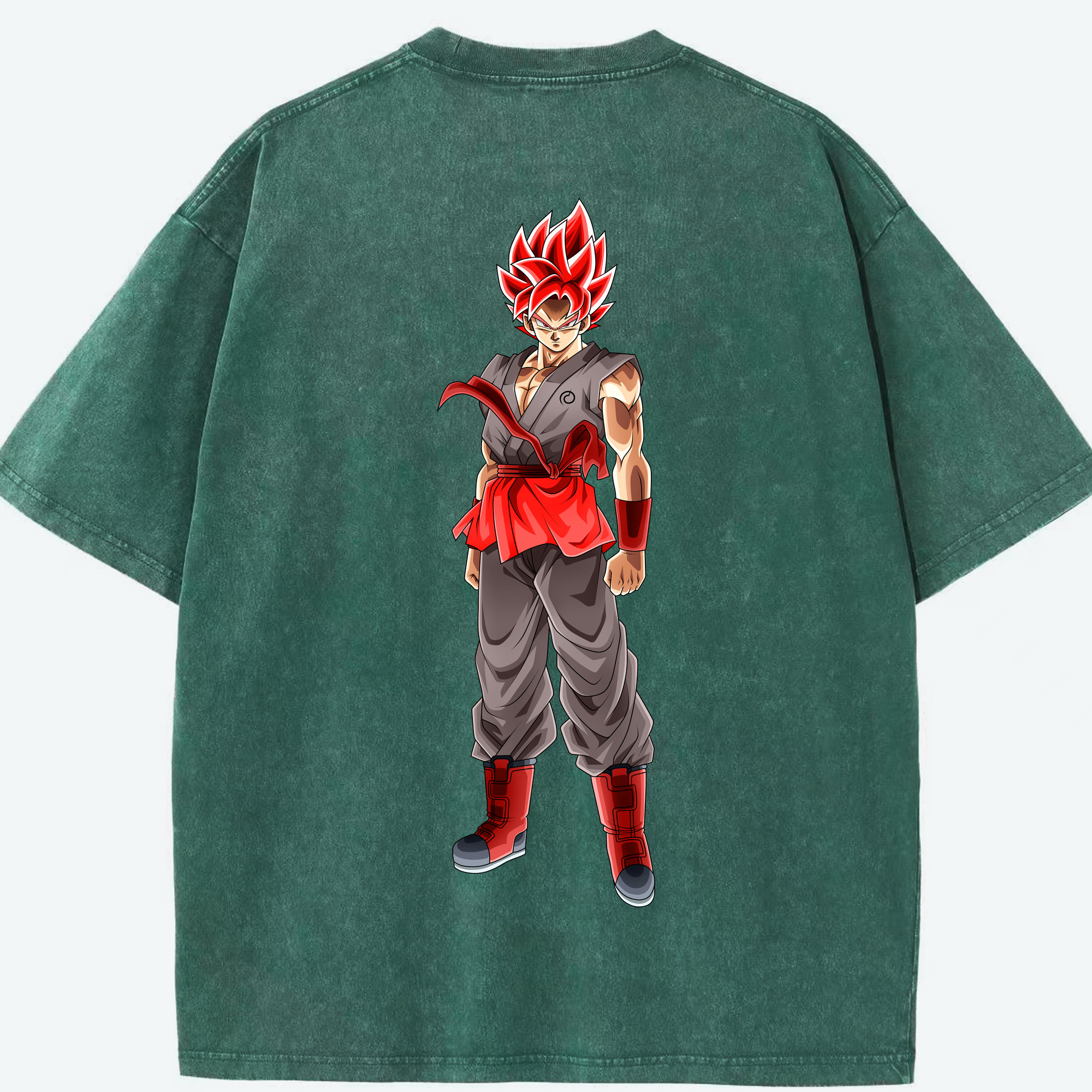 （画像用） ドラゴンボール 孫 悟飯（そんごはん）DRAGON BALL Son Gohan 綿100% ヴィンテージ風 半袖Tシャツ（背面プリント）